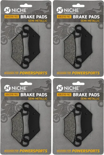 Miniatura 8 de NICHE Juego de pastillas de freno semimetálicas para Polaris Sportsman Touring Scrambler 400 570 850 1911278 2203628 1911279 1911292