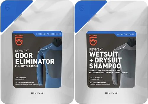 Miniatura 10 de GEAR AID Limpiador y acondicionador para trajes húmedos y secos – Elimina la sal, el cloro y los residuos con champú concentrado, mantiene