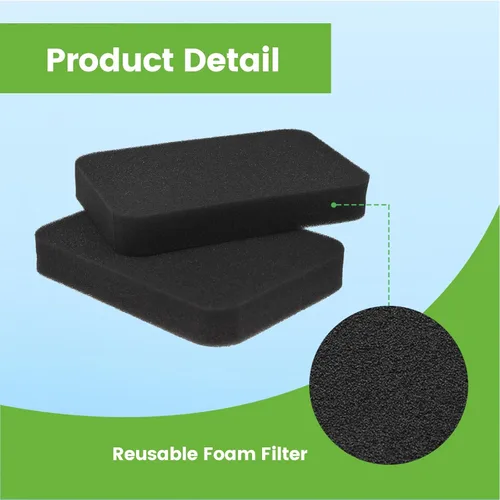 Miniatura 5 de 2 filtros de aire de espuma 17211-899-000 compatibles con generador GP5000 GP6500 EB6500 EB6500X EB5000X EB3500 EB3500X EM5000X EM5000X EM5000SX