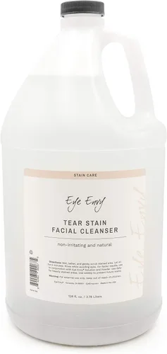 Eye Envy Limpiador facial de manchas de lágrimas para perros y gatos. Elimina los escombros oculares crujientes, mocos de ojos, secreción ocular.
