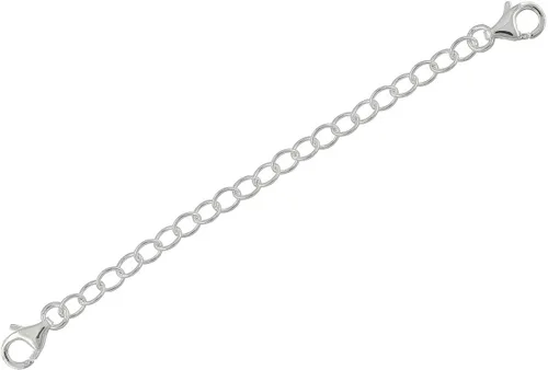 Miniatura 5 de egemmall Extensor de conector de cadena de collar de plata de ley/cadena de seguridad con cierre de langosta