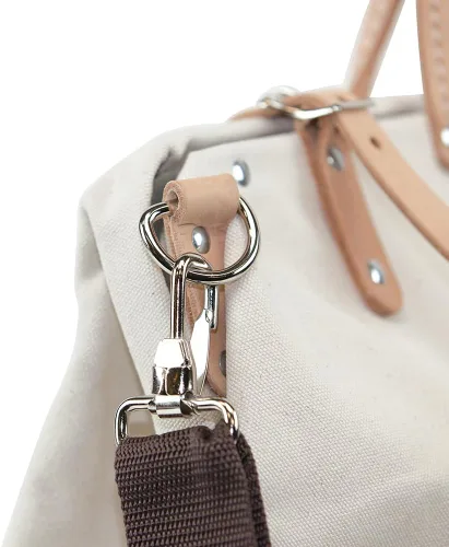 Miniatura 5 de Bolso de lujo para herramientas Klein Tools de lona, hecha de lona natural con compartimentos interiores y correa para el hombro desenganchable