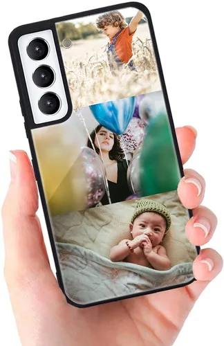 Miniatura 2 de Funda de teléfono personalizada para Samsung Galaxy S22+ / S22 Plus 5G, funda de TPU suave de vidrio templado antiarañazos personalizada con foto