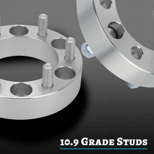 Miniatura 112 de IRONTEK Espaciadores de rueda de 2 pulgadas de 0.236 x 5.315 in para F150 (orificio de cubo de 3.429 in, pernos M14x2) 0.236x5.315 in a 0.236x5.315