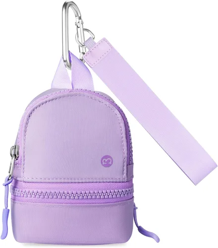 Miniatura 8 de Babysun Mini Mochila Llavero Muñequera Bolso Pequeño de Cambio Monedero Lindo Con Cremallera Cartera Con 3 Ranuras Para Tarjetas RFID Para