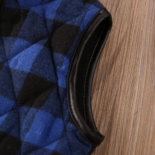 Miniatura 5 de Chaleco acolchado a cuadros de búfalo de Navidad para niñas pequeñas, chaleco sin mangas, chaquetas para otoño e invierno