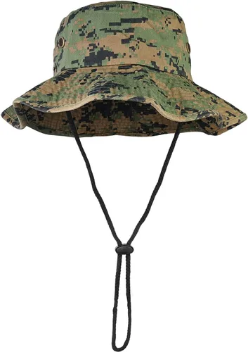 Miniatura 23 de Sombreros de ala ancha para senderismo, pesca, safari, Boonie, 100% algodón, protección solar UV, para hombres y mujeres, actividades al aire libre