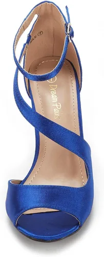 Miniatura 5 de DREAM PAIRS NILE Fashion Stilettos - Sandalias de tacón con punta abierta para mujer