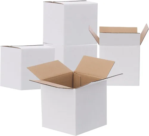 FARRAY Cajas de envío de 4 x 4 x 4 pulgadas (tamaño interior), paquete de 30 cajas de cartón corrugado de papel kraft resistentes para embalaje por