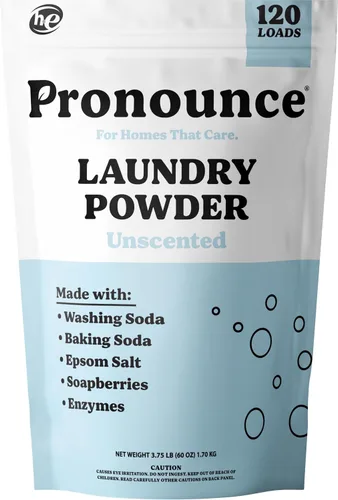 Miniatura 9 de Pronounce Alternativa de detergente para ropa en polvo, ingredientes más limpios. Más seguro para pieles sensibles. Lucha contra manchas y olores.