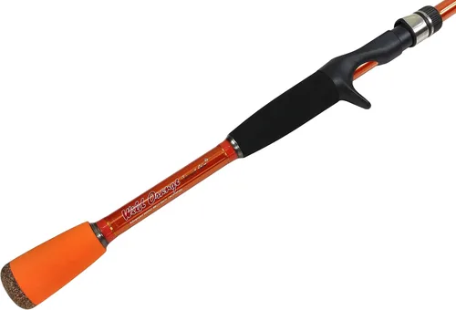 Miniatura 9 de Caña de pescar de fundición naranja salvaje salvaje con semi micro guías