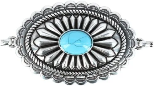 Miniatura 3 de ARIAT Cinturón de cadena de concha turquesa - Señoras, Plata