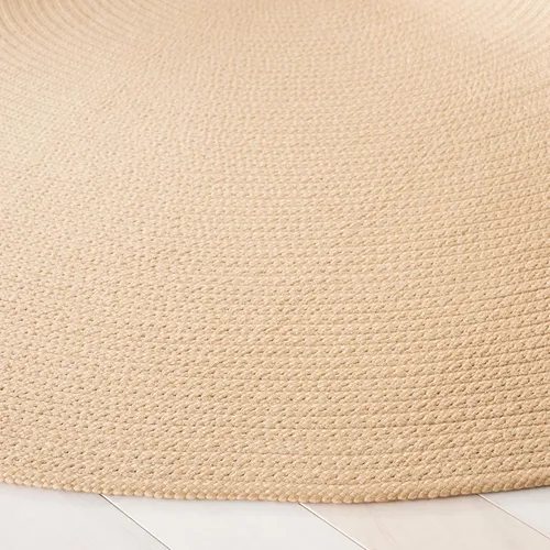 Miniatura 4 de SAFAVIEH Alfombra trenzada Collection – Alfombra redonda de 3 pies, color beige, hecha a mano, casa de campo, ideal para zonas de alto tráfico