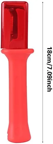 Miniatura 2 de Herramienta peladora de cuchillos para cables, cortador de cables con aislamiento eléctrico, cortador de mano con cubierta roja, cuchillo de cable