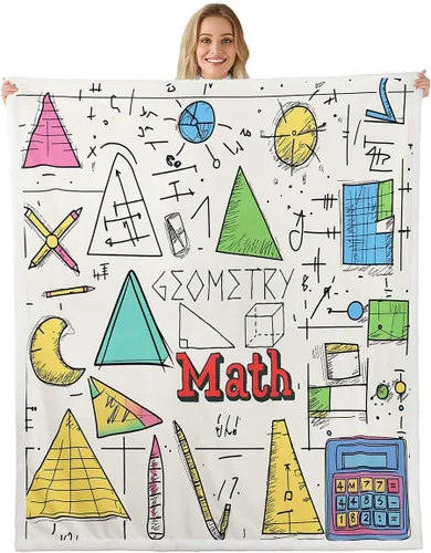 Miniatura 13 de Erosebridal Manta de forro polar de ecuación química para niños y niños, manta de estudiantes de ciencias, tubo de ensayo, microscopio,