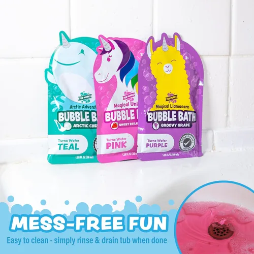 Miniatura 7 de Tub Works® Baño de Burbujas Mágico para Niños, Paquete Variado de 12 Crea Agua Colorida y Toneladas de Burbujas de Espuma para el Baño No Tóxico