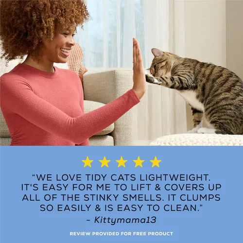 Miniatura 7 de Arena para gatos Purina Tidy Cats, arena ligera de aglomeración con rendimiento las 24 h, Rendimiento 24/7