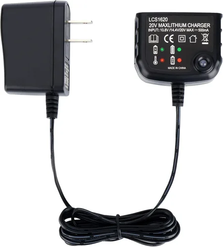 LCS1620 - Cargador de batería de litio de 20 V compatible con Black and Decker 20V Max Li-ion Battery LBXR2020 LBXR20 LBXR2020-OPE LB2X4020