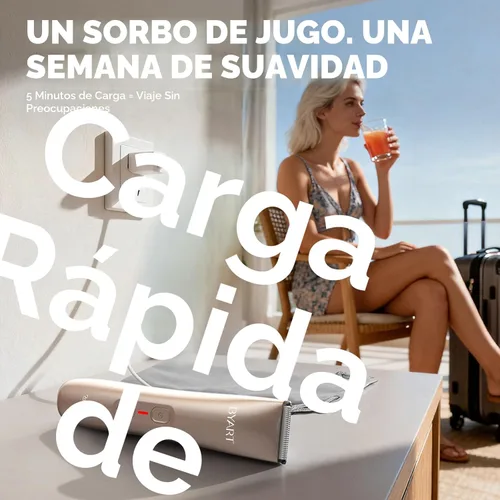 Miniatura 7 de BYART Recortadora de bikini de pelo púbico para mujer, maquinillas de afeitar eléctricas para área privada y piel sensible, afeitadora recargable