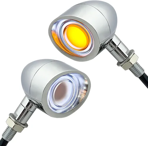 Miniatura 7 de FATECIM 2X Luces Traseras LED para Motocicleta, Señales de Giro, Luces de Marcha, Luz de Freno, Señal de Giro Trasera, Indicador de Señal de Giro