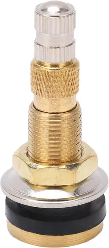 Miniatura 9 de Vástago de válvula de neumático, 10 piezas de vástago de válvula de neumático sin cámara, vástago de válvula de aire líquido de latón macizo de 1