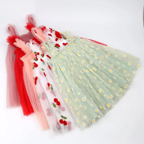 Miniatura 6 de HOOLCHEAN Vestido sin tirantes de tul esponjoso para bebés y niñas pequeñas