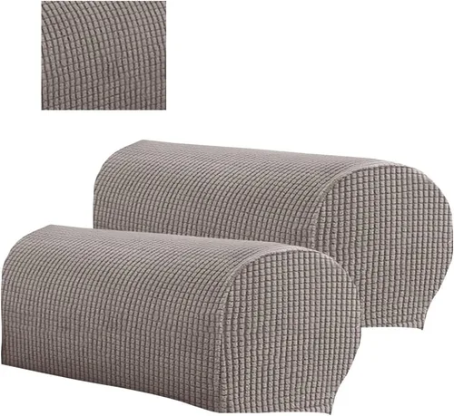 Miniatura 9 de 2 fundas de poliéster para reposabrazos de sofá, funda para sillón, fundas antipolvo, protector de muebles suave y cómodo para sofá, silla reclinable