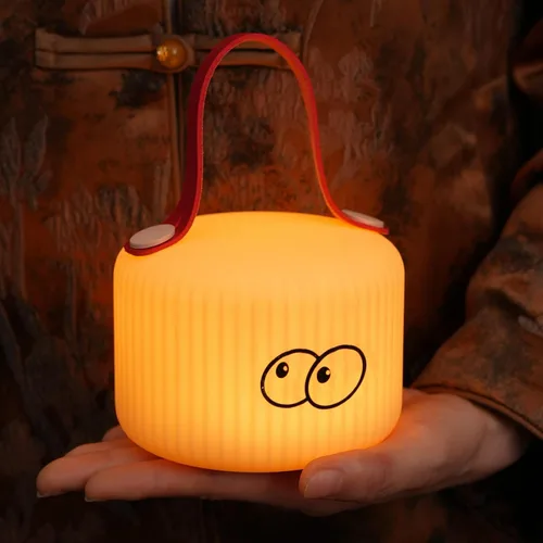 Miniatura 10 de Luz nocturna para cuarto de bebé, lámpara nocturna con interruptor de palanca para dormitorio, lámparas recargables por USB, 2 modos de luz, juguete