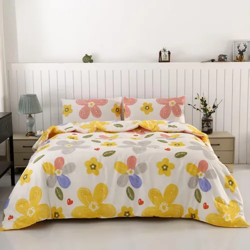 Miniatura 7 de SDIII - Juego de edredón de 3 piezas gris tamaño Queen con 2 fundas de almohada, juego de ropa de cama suave de microfibra cepillada gris para Gris
