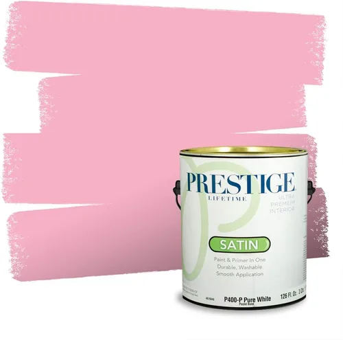 Miniatura 47 de Prestige Paints Pintura exterior e imprimación en uno, 1 galón, plano, coincidencia comparable de Valspar* Amber Rose*