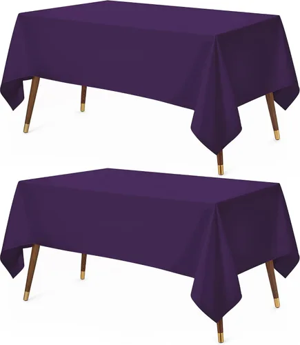 Miniatura 40 de Utopia Kitchen Mantel rectangular, 1 paquete, mantel lavable a máquina, mantel de poliéster para comedor, fiestas de bufé, pícnics, eventos, bodas