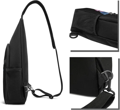 Miniatura 2 de Bolsa cruzada para el pecho para deportes al aire libre, mochila de viaje, senderismo, para mujeres y hombres, Cartoon, 7.5"X 3.25"X 15.25