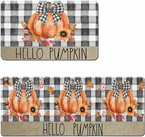 Tapete de baño de acuarela de calabaza para bañera, antideslizante, de secado rápido y absorbente, tierra de diatomeas, fregadero, dormitorio,