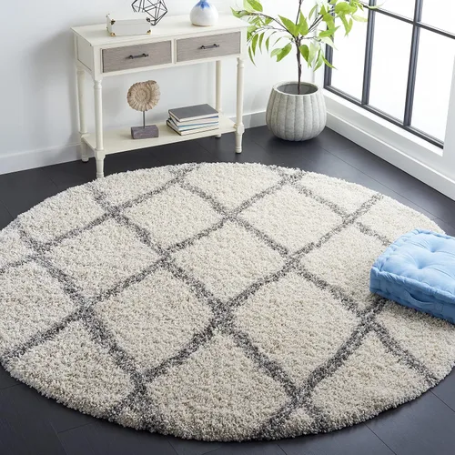 Miniatura 9 de SAFAVIEH Hudson Shag Collection - Alfombra decorativa de 2 x 3 pies, diseño de enrejado, no desprende pelusa y de fácil cuidado, 2 pulgadas