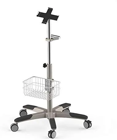 Soporte rodante profesional para tableta, iPad con cesta (iPad similar)