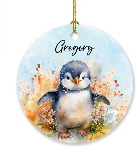 Miniatura 12 de Adorno de elefante de Navidad 2025, lindo adorno de elefante personalizado para árbol de Navidad, adornos de elefantes florales para bebés, regalos