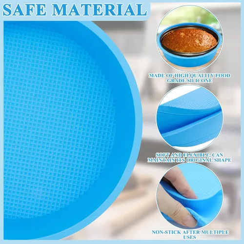 Miniatura 3 de Protector de silicona para tartas de queso de 9 pulgadas, protector de molde desmontable antiadherente sin BPA para tartas de queso, evita que