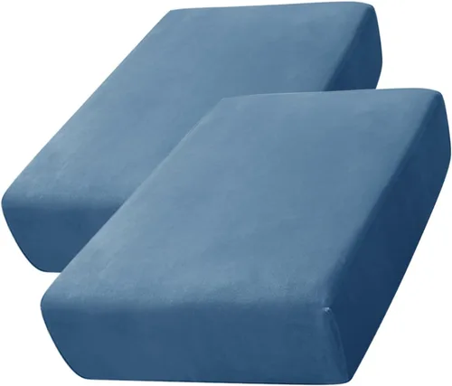 Miniatura 57 de CONRUSER Funda de cojín elástica de terciopelo suave, funda de cojín de felpa de terciopelo suave, funda de sofá, protector de muebles con parte