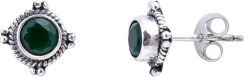 Miniatura 40 de Round Gemstone Stud Design 2