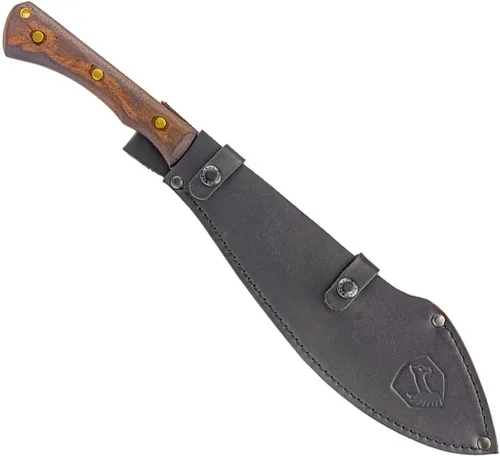 Miniatura 2 de Condor Herramienta y cuchillo, machete Polar North con mango de nogal y funda de cuero soldada hecha a mano
