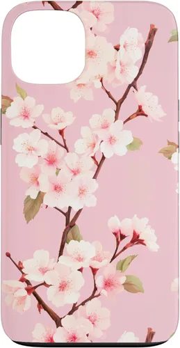 Miniatura 7 de Funda rosa pastel con patrón Japanese Cherry Blossom Floral Flower para iPhone 14 Pro