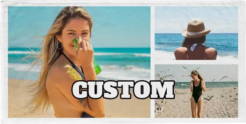Miniatura 11 de Toalla de playa con foto personalizada, añade tu imagen, texto, logotipo, manta de playa personalizada para adultos, mujeres y hombres, toallas