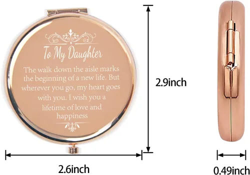 Miniatura 4 de REHALY Regalo de boda para hija de mamá papá, regalos de novia para el día de la boda, regalos únicos de recuerdo de boda para hija de mamá