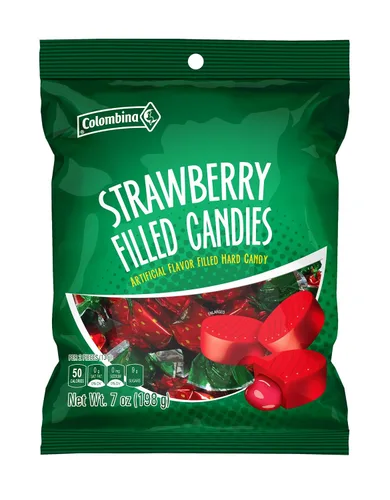 Miniatura 11 de Colombina Sweet Delights – Caramelos rellenos de frutas de 7 onzas – Cáscara dura y centro suave líquido – Piña, uva, manzana verde, fresa sabores