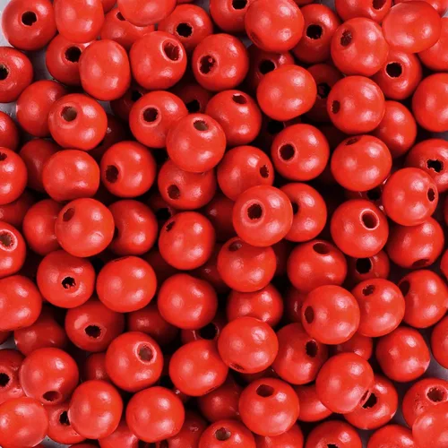Miniatura 46 de 1000 cuentas de madera negras de 0.236 pulgadas a granel, cuentas espaciadoras sueltas de madera para manualidades hechas a mano, agujero de 0.079