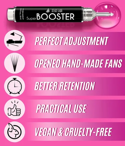 Miniatura 3 de Super Booster 0.5 fl oz & Extra Bonder 0.5 fl oz - Stacy Lash/Adhesivo Acelerador/Extensión de Pegamento Activador/Sellador/Previene