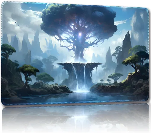 Miniatura 14 de Tapete de juego para MTG con bolsas de almacenamiento gratis, tapete de juego de 24 x 14 pulgadas TCG y alfombrillas de juego de mesa para cartas