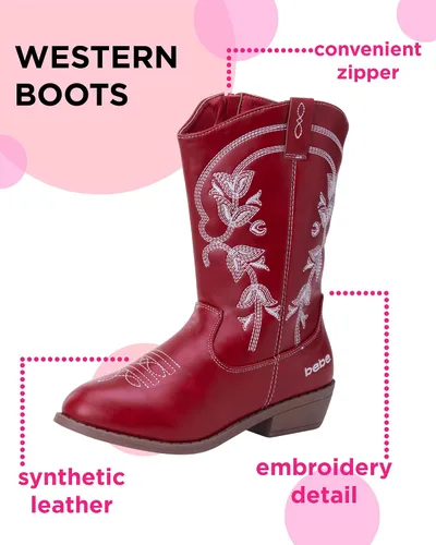 Miniatura 2 de bebe Botas vaqueras para niñas Botas vaqueras clásicas del oeste (niñoniña)