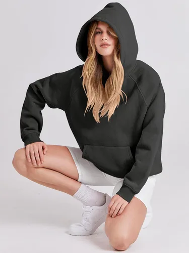 Miniatura 7 de ANRABESS - Sudaderas con capucha para mujer, sobre talla, de vellón de manga larga, modelo de 2024, para otoño