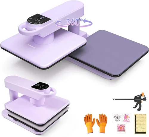 Miniatura 10 de Máquina de prensa de calor automática Whubefy 15x15